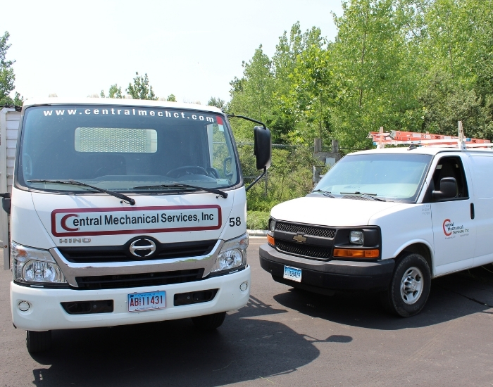 Central Mechanical's fleet of trucks