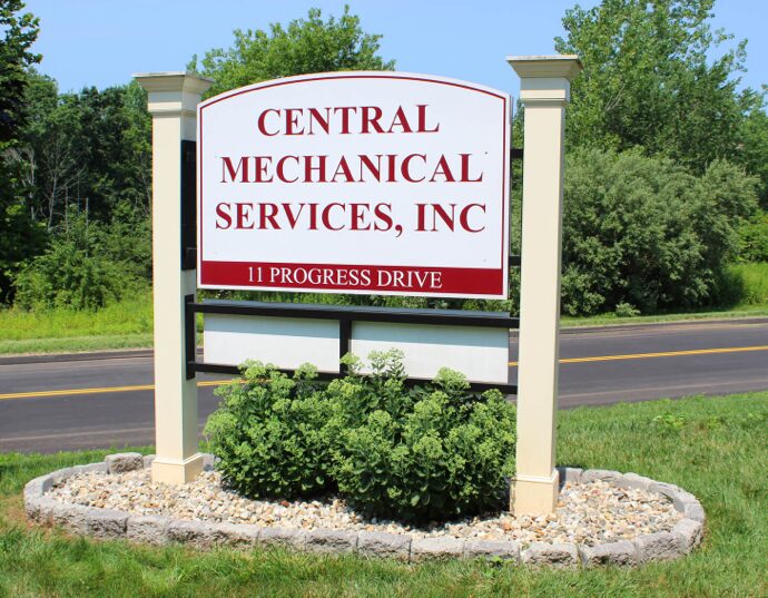 Central Mechanical Services company sign
